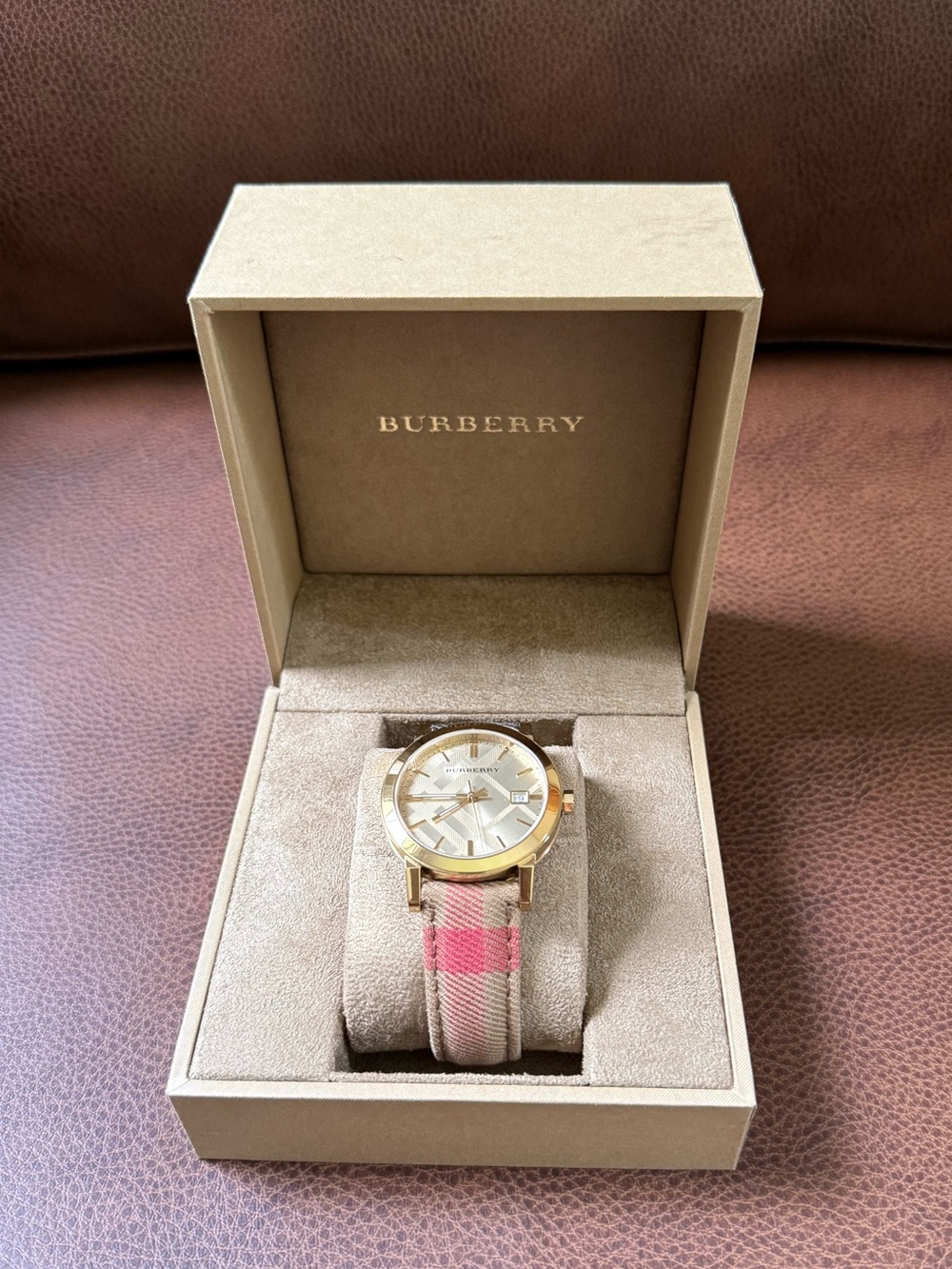 Burberry Gold Tone Watch
